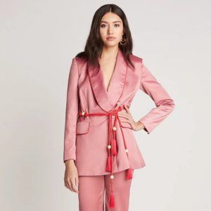 Colette Pink Satin Blazer - Part of Set